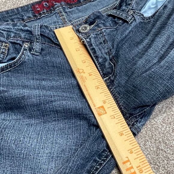 Bongo womens /jr. Flare jeans sz 13 cowgirl rodeo Equestrian Riding Y2K - Picture 7 of 12